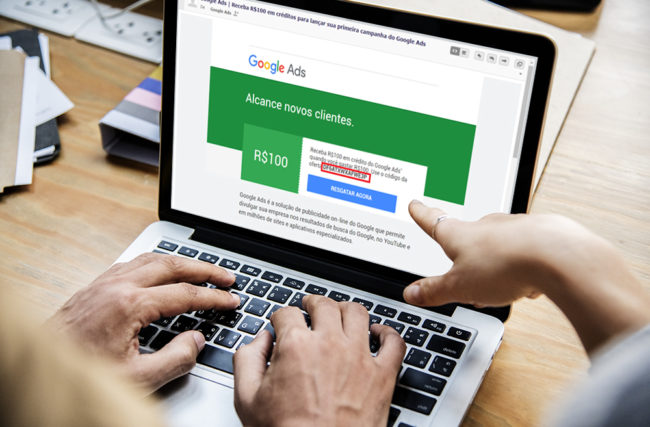 Receber Cupom de R$100,00 reais para Anunciar no Google Ads